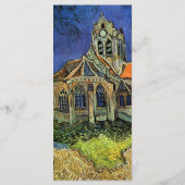 Menu Eglise d'Auvers par Vincent van Gogh Mariage (Dos)