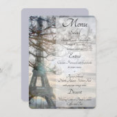 Menu Eiffel Tour Printemps Lever de soleil (Devant / Derrière)