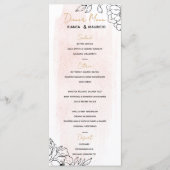 Menu Elégance de couleur d'eau vive avec accentuation d (Devant)