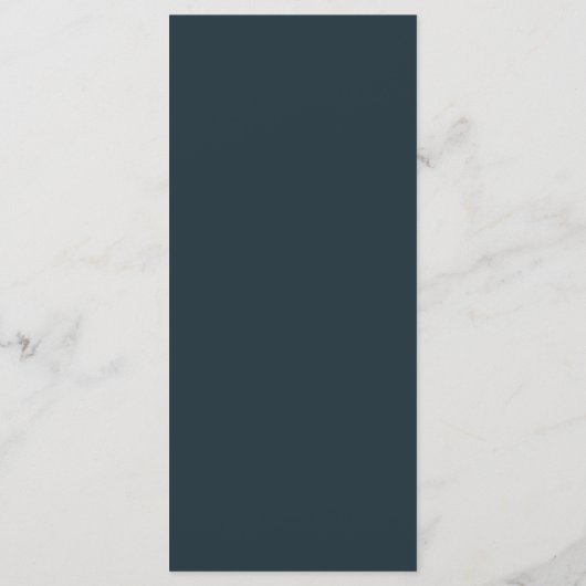 Menu Elégance Rustique Bouquet floral Réception de mari (Dos)