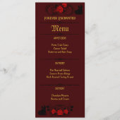 Menu Élégance sur une plaque : Mariage personnalisable (Devant)