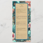 Menu Élégance tropicale (Devant)