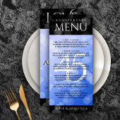 Menu Élégant 45e anniversaire de Mariage Sapphire