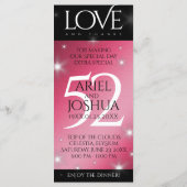 Menu Élégant 52ème anniversaire de Mariage de rubis éto (Dos)