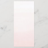 Menu élégant à la florale rose et or (Dos)