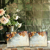 Menu Élégant Aquarelle Vignoble Mariage