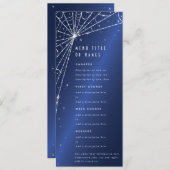 Menu Elégant araignée de Diamant Bleu Web Flat 4 Parcou (Devant / Derrière)