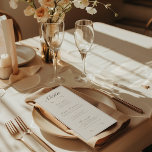 Menu Élégant automne Botanique ivoire & Ash dîner Maria<br><div class="desc">Ces menus de dîners botaniques complètent n'importe quel cadre de table en ajoutant une touche d'élégance ! Idéal pour un mariage ou toute occasion spéciale. Si vous cherchez un menu de bar,  veuillez consulter notre menu recto verso dans notre collection!</div>