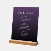 Menu élégant avec dégradé de violet (Angle)