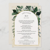 Menu Elégant Beige Moderne Botanique Dîner de répétitio (Devant / Derrière)