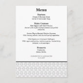 Menu Elegant Black and White Art Deco Style (Devant)