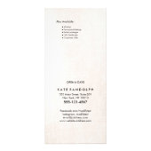 Menu Elegant Black White Marble Salon Price List (Achterkant)