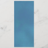 Menu Elégant bleu turquoise Rose Réflexions Mariage (Dos)