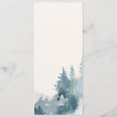 MENU ÉLÉGANT BLUSH DUSKY BLUE MOUNTAINES PINE MARIAGE (Dos)