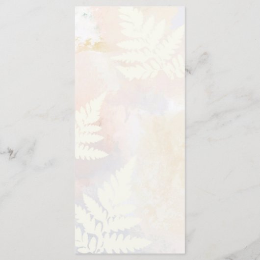 Menu Elegant Blush Pink (Achterkant)