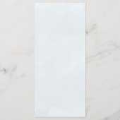 Menu Elégant Botanique Dusty Mariage d'aquarelle bleu (Dos)