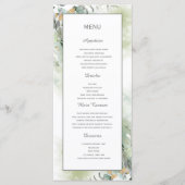 Menu Elegant Botanische Eucalyptus Greenery (Voorkant)