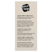 Élégant Chic Moderne Taupe Custom Logo Restaurant