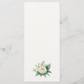 Menu Elegant Classic Floral Botanical Greenery Wedding (Dos)