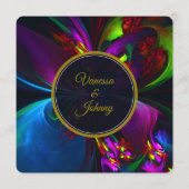 Menu Elegant Classic Modern Floral Pattern #902 Wedding (Dos)