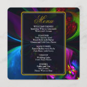 Menu Elegant Classic Modern Floral Pattern #902 Wedding (Devant)