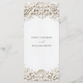 Menu Elegant Classy Baroque Frame Wedding (Dos)