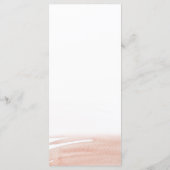 Menu Élégant corail en terre cuite (Dos)