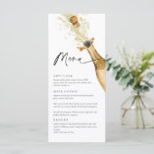 Menu élégant de fête au Champagne (Debout devant)