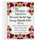 Menu élégant de mariage (Intérieur (Droit))