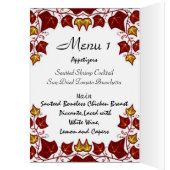 Menu élégant de mariage (Intérieur (Gauche))