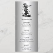 Menu élégant de mariage d'Halloween (Devant)