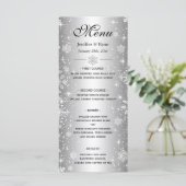 Menu élégant de mariage d'hiver (Debout devant)