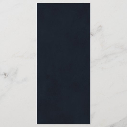 Menu Élégant Dîner Floral D'Hiver Simple (Dos)