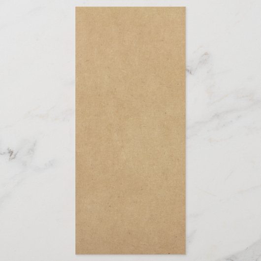 Menu Elégant Dîner Mariage en dentelle blanche Kraft Me (Dos)