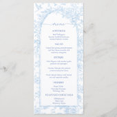 Menu Elegant Dusty Blue Wedding (Voorkant)