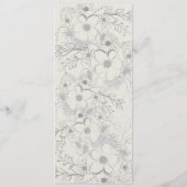 Menu Elegant Dusty Blue Wedding (Achterkant)