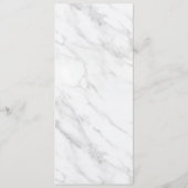 Menu Élégant en Marbre Blanc (Dos)