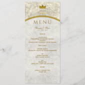 Menu élégant en marbre et or (Devant)