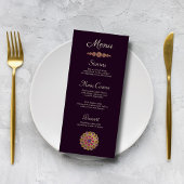 Menu Elégant et Floral Motif géométrique Mariage islami