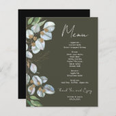 Menu Elegant Eucalyptus Greenery Event (Voorkant / Achterkant)