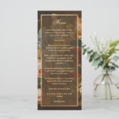 Menu Elegant Fine Art Floral Still Life Wedding (Debout devant)
