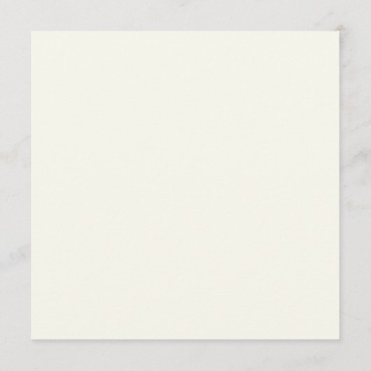 Menu Élégant Fleur sauvage moderne Mariage off-White (Dos)