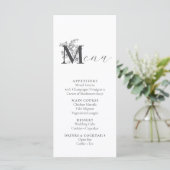 Menu Elegant Floral (Staand voorkant)