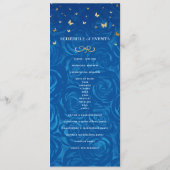 Menu Elegant Gold and Green Roses Watercolor Floral (Dos)