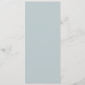 MENU ÉLÉGANT GOLD DUSKY BLUE BEACHING STARFISH MARIAGE (Dos)