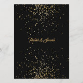 Menu Elegant Gold Framed Wedding (Achterkant)