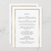 Menu Elegant Golden Lijst (Voorkant / Achterkant)