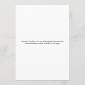 Menu Élégant Gras Script noir blanc Mariage formel (Dos)