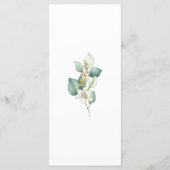 Menu Elegant Greenery Foliage Wedding Dinner (Dos)