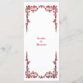 Menu Elegant Halloween Wedding (Achterkant)